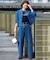 【UNFILO DENIM LIGHT】 クロップドシャツ