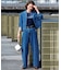 【UNFILO DENIM LIGHT】 クロップドシャツ