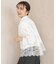 【STORY×UNFILOコラボ】イージーケア 裾レース クロップドシャツ