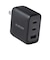エレコム　USB 充電器 70W PD PPS対応 3ポート USB-C×2＋USB-A GaN II コンパクト AdjustCharge搭載 折りたたみプラグ PSE適合 ACDCPD12770BK