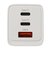 オズマ　PowerDelivery(PD)対応USB-AC充電器 65W 3ポート(Type-C×2+USB-A×1) GaN使用 PPS出力対応 ホワイト ACUC2M65ADWH