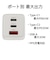 オズマ　PowerDelivery(PD)対応USB-AC充電器 65W 3ポート(Type-C×2+USB-A×1) GaN使用 PPS出力対応 ホワイト ACUC2M65ADWH