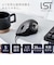 エレコム　マウス トラックボール IST 人工ルビーモデル [IR LED /有線 /5ボタン /USB] ブラック MIT10URBK
