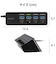 エレコム　USB Type-C ハブ USB3.2 Gen1 USB-A ×4 バスパワー 個別スイッチ マグネット付 ( USB-C ポート搭載 ) ブラック U3HCS040BK