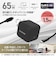 エレコム　ノートPC用ACアダプター USB充電器 USB PD 65W USB-C USB-Cケーブル付属 1.5m スイングプラグ ACDCPD12565BK