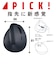 ナカバヤシ　PICK！ Bluetoothミニエルゴ静音5ボタン BlueLEDマウス MUSBKF223BK