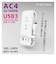 カシムラ　電源タップ 4個口 Type-C2個口 最大45W PD充電 自動識別 リバーシブル 海外使用対応 ［0.1m / 4個口 / 1ポート］ YAC063