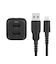 OWLTECH　最大17W USB Type-A 2ポート AC充電器 超タフUSB Type-A to Lightning 1.5m ケーブル セット ブラック OWLAC17WAAL15BK