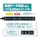 ナカバヤシ　USB Type-C ドッキングステーション HDMI/USB PD/USB3.2 Gen1(Type-C)/USB3.2 Gen1/LAN(1000BASE-T) UDS2K02P