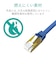 エレコム　CAT7対応 LANケーブル 10G対応 (ブルーメタリック･10m) LDTWSTBM100