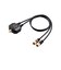 ORIGINALBASIC　4K8K対応 アンテナ分波器 出力ケーブル付 (F(ネジ)0.5m)  OBTSFF2C05BK