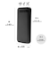 ラスタバナナ　10000mAh 準固体モバイルバッテリー A×2 C×1 PD20W出力 [ USB Power Delivery対応 / 3ポート ] チャコールグレー RLI100C20W04CGRY