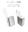 ラスタバナナ　10000mAh 超小型モバイルバッテリー A×1 C×1 Cケーブル×1 PD20W WH ［USB Power Delivery対応 / 2ポート］ ホワイト RLI100C20W06WH