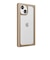 PGA　iPhone 15(6.1インチ) ガラスフリップケース スクエアデザイン Premium Style ベージュ PG23AGF06BE
