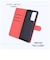 レイアウト　OPPO Reno13A Like standard 耐衝撃 マグネットベルト シンプル 手帳型レザーケース ブラック/レッド RTOPR13AELC1BR