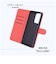 レイアウト　OPPO Reno13A Like standard 耐衝撃 マグネットベルト シンプル 手帳型レザーケース ブラック/レッド RTOPR13AELC1BR