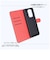 レイアウト　OPPO Reno13A Like standard 耐衝撃 マグネットベルト シンプル 手帳型レザーケース ブラック/レッド RTOPR13AELC1BR