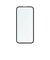 トリニティ　iPhone 16(6.1インチ)［FLEX 3D］ 反射防止 黄色くないブルーライト低減 複合フレームガラス ブラック TRIP24M2G3B3AGBK