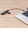 ナカバヤシ　USB3.2Gen1仕様 Type-Cアルミコンボハブ 3ポート COMC3SD143BK