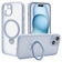 ラスタバナナ　iPhone 15 ZEROSAFE 極限保護 ハイブリッドケース TPU×PC 360°回転MagSafeリング付き FRBL フロストブルー 7872IP361HPMBL