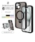 ラスタバナナ　iPhone 15 ZEROSAFE 極限保護 ハイブリッドケース TPU×PC 360°回転MagSafeリング付き FRBL フロストブルー 7872IP361HPMBL