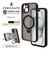 ラスタバナナ　iPhone 15 ZEROSAFE 極限保護 ハイブリッドケース TPU×PC 360°回転MagSafeリング付き FRPK フロストピンク 7875IP361HPMPK