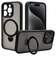 ラスタバナナ　iPhone 15Pro ZEROSAFE 極限保護 ハイブリッドケース TPU×PC 360°回転MagSafeリング付き FRBK フロストブラック 7890IP361PHPMBK