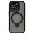 ラスタバナナ　iPhone 15Pro ZEROSAFE 極限保護 ハイブリッドケース TPU×PC 360°回転MagSafeリング付き FRBK フロストブラック 7890IP361PHPMBK