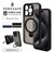 ラスタバナナ　iPhone 15Pro ZEROSAFE 極限保護 ハイブリッドケース TPU×PC 360°回転MagSafeリング付き FRBK フロストブラック 7890IP361PHPMBK