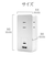 ラスタバナナ　電源タップType-C PD20W USB-A 15W 3コンセント ［直挿し / 3個口 / スイッチ無 / 2ポート］ ホワイト R3ACCA20W01WH