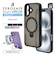 ラスタバナナ　iPhone 16(6.1インチ)ZEROSAFE Shaft カメラ周囲保護 Magsafe対応 360°回転スタンドケース フロストネイビー 8289IP461ZSFSLNV