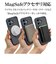 ラスタバナナ　iPhone 16(6.1インチ)ZEROSAFE Shaft カメラ周囲保護 Magsafe対応 360°回転スタンドケース フロストネイビー 8289IP461ZSFSLNV