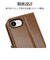 ラスタバナナ　iPhone 16e 薄型手帳型ケース＋ハンドストラップ サイドマグネット ブラウン 8617IP5EBSMHSBR