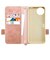 ラスタバナナ　AQUOS wish5 花柄手帳型ケース ライトピンク 8813AW5BHLPK