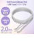 エレコム　USB-C ⇔ USB-Cケーブル [充電 /転送 /2.0m /PD60W /USB2.0] ホワイト MPAXCCS20PNWH