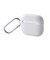 エレコム　AirPods 4 ケース 用 耐衝撃 カバー < ワイヤレス / MagSafe 充電対応 > 衝撃吸収 フタ開閉ロック機能 落下防止 カラビナ付 TOUGH SLIM Lock ホワイト AVAAP06TSLWH