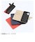 レイアウト　Galaxy A25 Like standard 耐衝撃 マグネットベルト シンプル 手帳型レザーケース / ブラック_レッド RTGA25ELC1BR