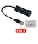 ナカバヤシ　LAN変換アダプタ [USB-A オス→メス LAN] ブラック ULAA01BK