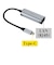 ナカバヤシ　LAN変換アダプタ [USB-C オス→メス LAN] シルバー ULAC01SL