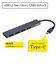 ナカバヤシ　USBハブ STIX TypeC ［バスパワー /4ポート /USB 3.2 Gen1対応］ UHC3294GY