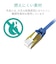 エレコム　LANケーブル CAT7 フラット 1m 薄型 約2.3mm 隙間配線対応 10Gbps 高速通信 二重シールド 爪折れ防止 ブルーメタリック ブルーメタリック LDTWSFTBM10