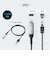 サンワサプライ　USB-C ⇔ LAN ケーブル [有線LAN /1.0m /1Gbps対応] ブラック KBSL6CLAN01BK