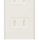 ORIGINALBASIC　USB付き電源ﾀｯﾌﾟｺｰﾄﾞ有り白3個口1M2ﾎﾟｰﾄ #PB OBRT312AW