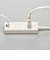 ビックアイデア　USB付き電源タップ2個口1m2ポート ホワイト BIMUT212A1W