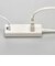 ビックアイデア　USB付き電源タップ2個口2m2ポート ホワイト BIMUT222A1W