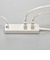 ビックアイデア　USB付き電源タップ3個口1m2ポート ホワイト BIMUT312A1W