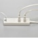 ビックアイデア　USB付き電源タップ3個口1m2ポート ホワイト BIMUT312A1W