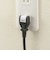 ビックアイデア　USB付き電源タップ3個口1m2ポート ブラック BIMUT312A1K