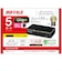 BUFFALO　スイッチングハブ [5ポート /1Giga対応 /ACアダプタ] ブラック LSW7GT5EPL/CBK