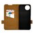 ラスタバナナ　AQUOS wish5 薄型手帳サイドマグネットケース 衝撃吸収 ネイビー×ブラウン 8810AW5BSMNVB